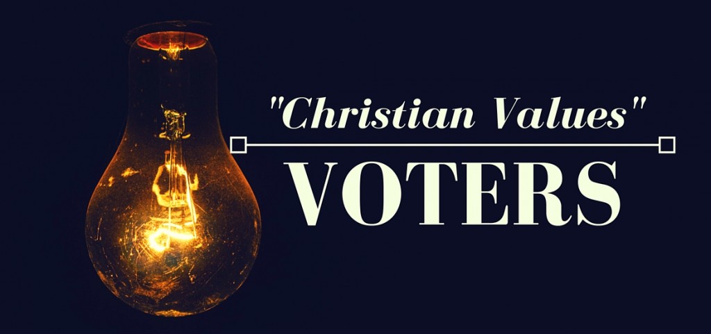 Christian Values Voters - read at Literate Theology / Kate Rae Davis