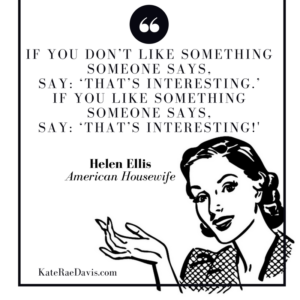 Review of Helen Ellis's American Housewife and what it says about being a wife today - read on KateRaeDavis.com